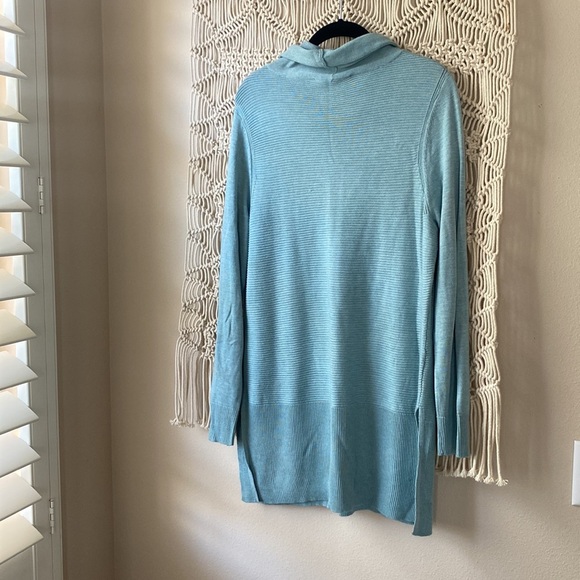 Adrienne Vittadini,light blue/turquoise,oversized,long sleeve, sweater(s… - Picture 6 of 7